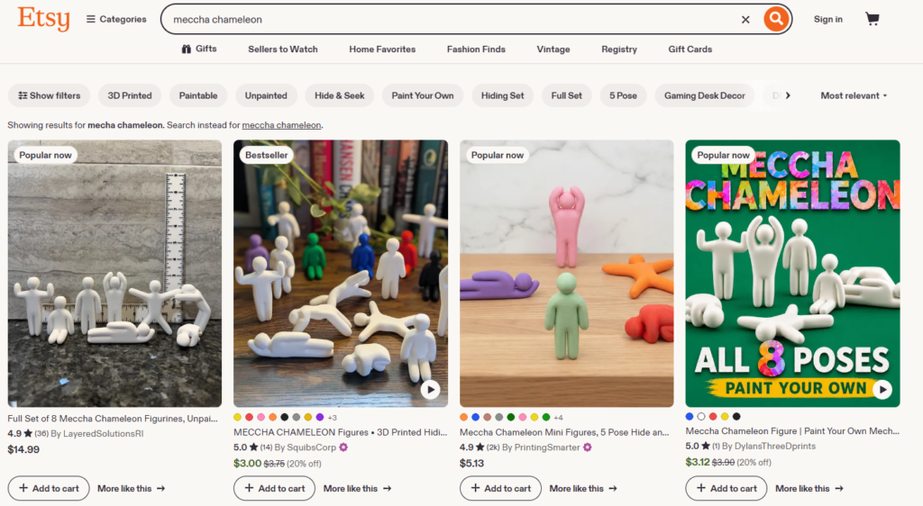 etsy meccha chameleon